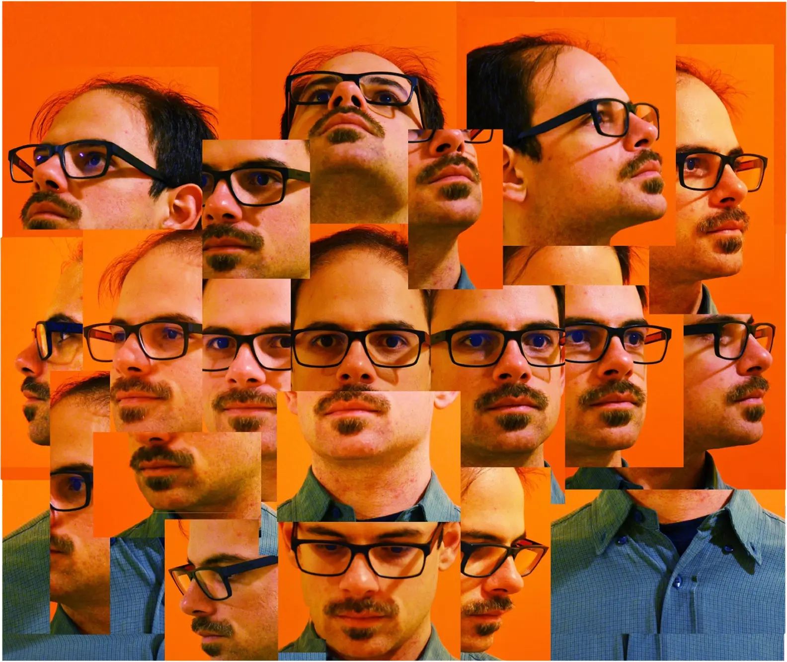 Collage of Fabrizio Nastari faces